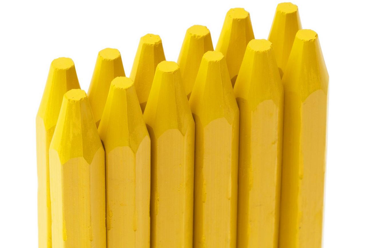 LYRA 795 Basic L4850007 Yellow Chalk, set van 12 markeerkrijtjes, geel