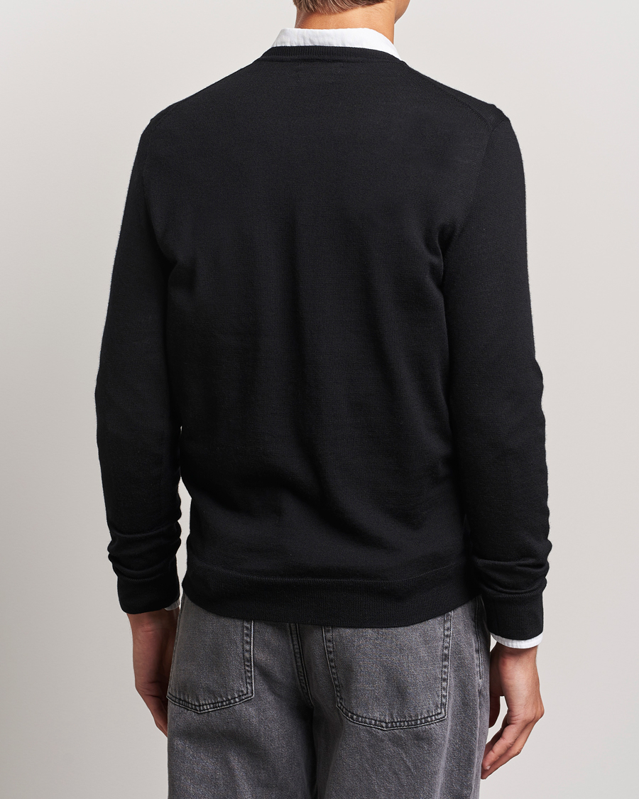 Polo Ralph Lauren Merino Crew Neck Pullover Polo Black