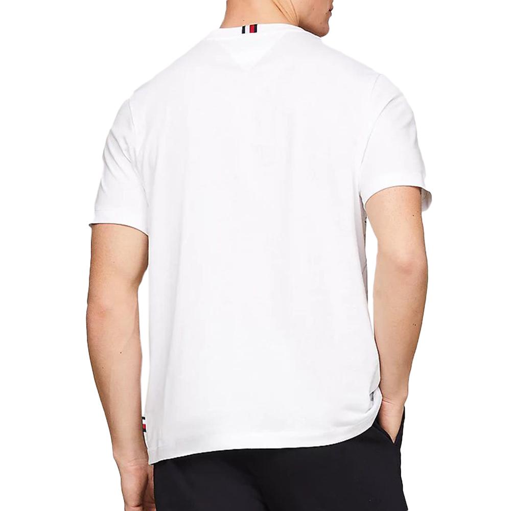 Tommy Hilfiger T-shirt Blanc Homme Tommy Hilfiger Chest Hilfiger 85