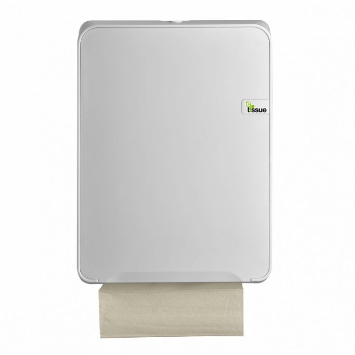 E-Tissue Dispenser White voor Vouw Handdoeken C fold en multifold Dispenser (447102)