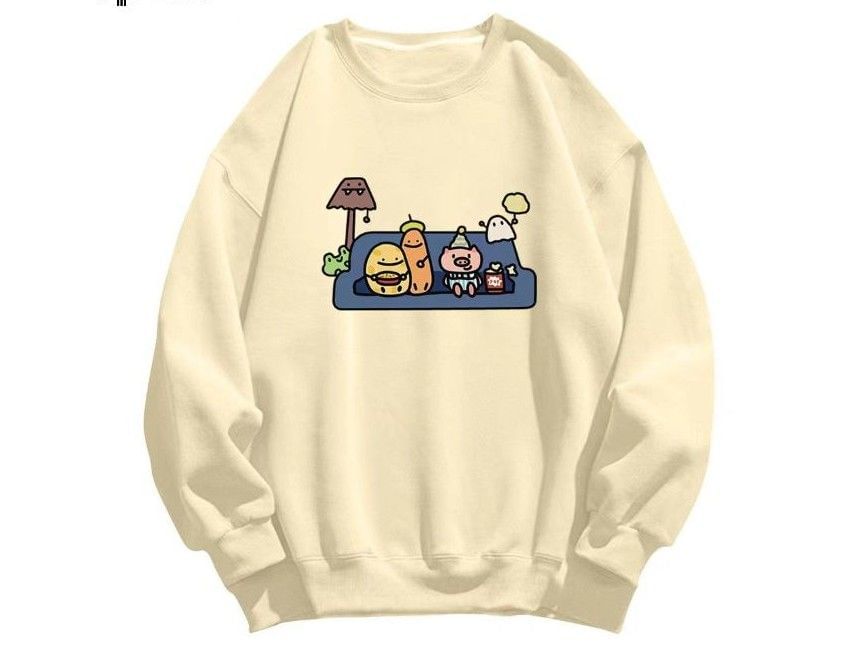 Kupyd - Sweatshirt met ronde hals en cartoonprint