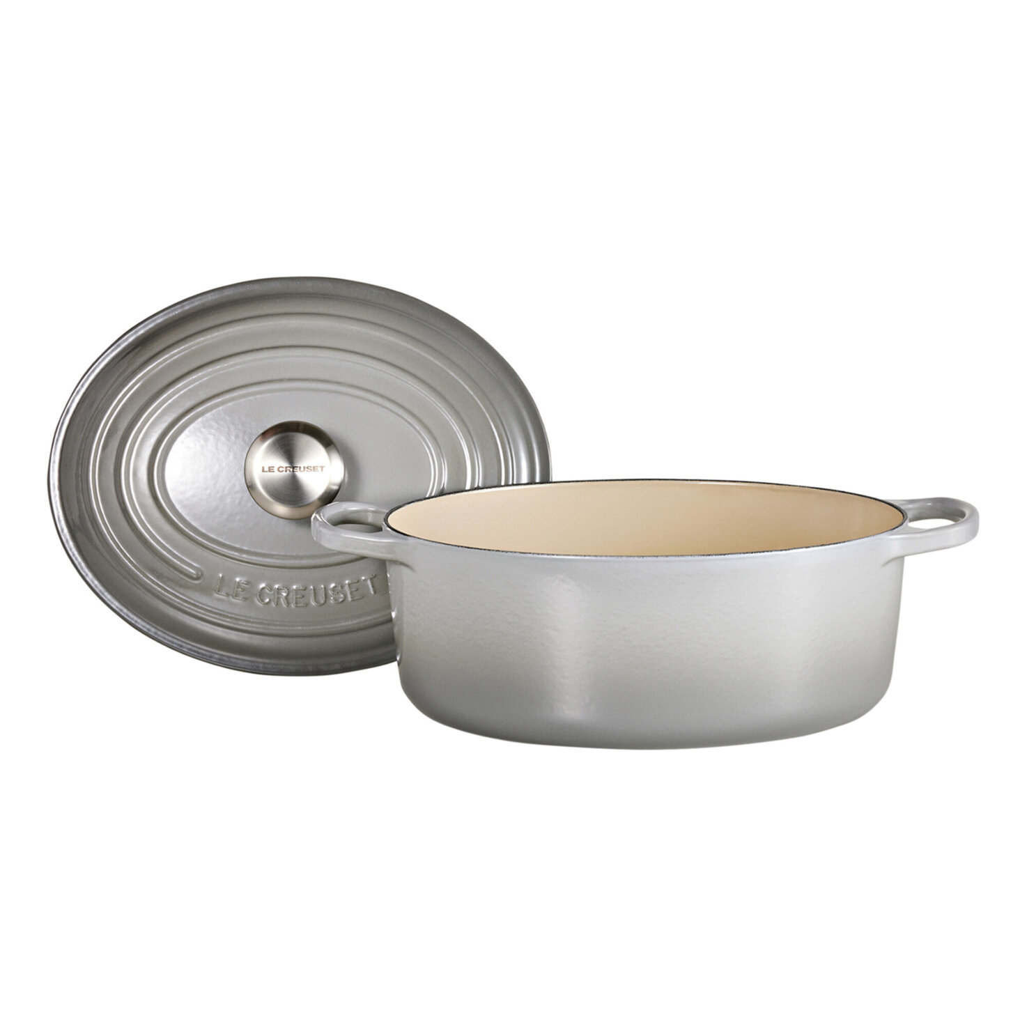 Le Creuset Signature Bräter Oval grau 4.7L 29cm