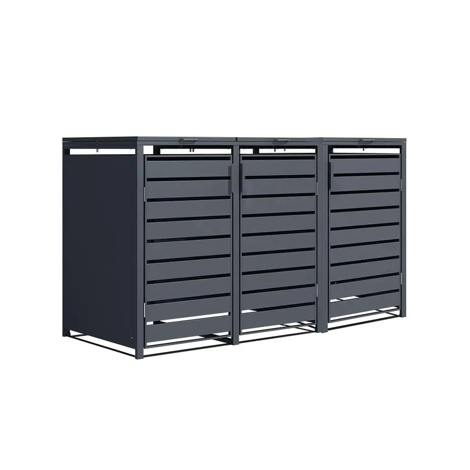 Kliko ombouw - 3 containers - Antraciet