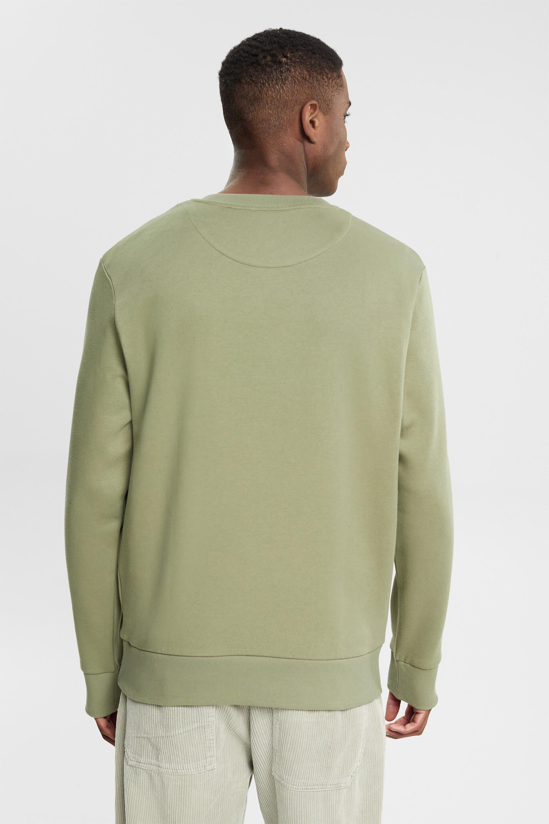 En matière recyclée le sweat-shirt unicolore