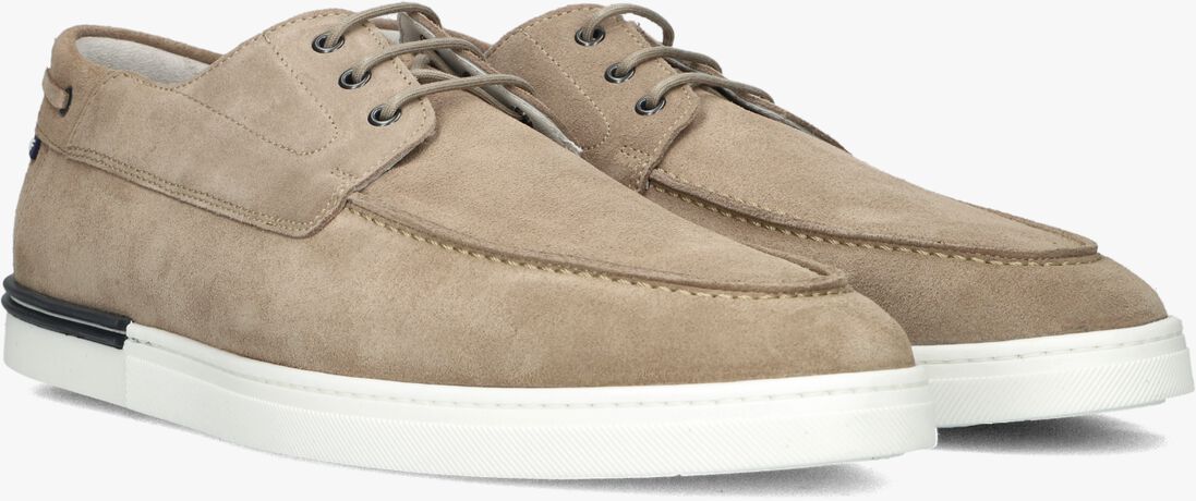FLORIS VAN BOMMEL taupe floris van bommel veterschoenen sfm-30287