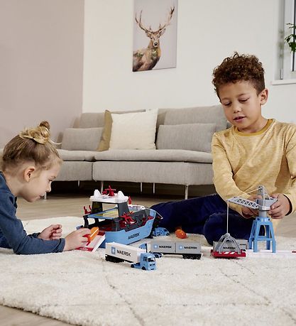Majorette Leget?j - 30+ Dele - M?rsk Logistik Fragtskib