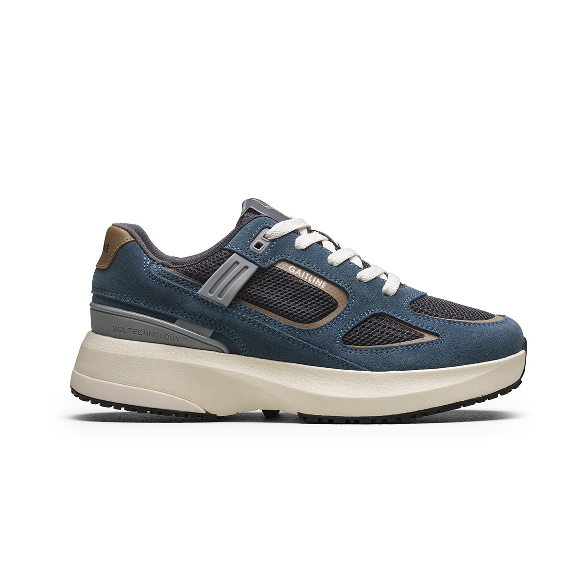 Nova Lite Klassisk retrosneaker med skinndetaljer
