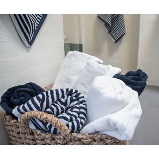OMHU Frotté Håndklæde, Navy, 50x100 cm