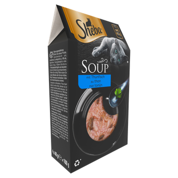 Sheba Soup Tonijn Kattenvoer 4 x 40 g