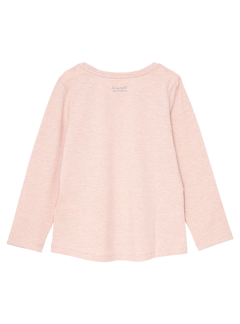 Tee Shirt Manches Longues Rose