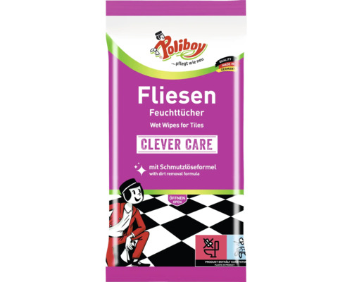 Poliboy tegeldoekjes, 15 stuks.