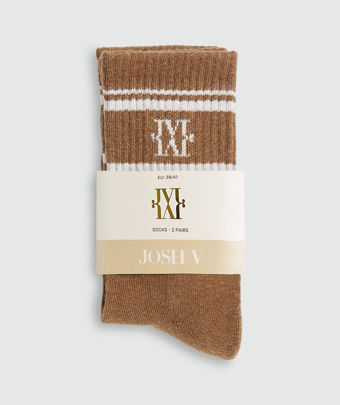 JV-BASIL sokken - khaki melange