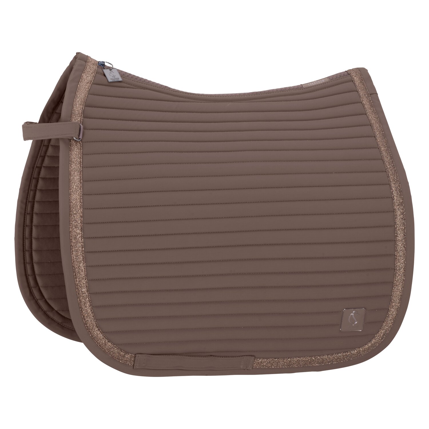 ESKADRON Classic Sports Schabracke Softshell Emblem - deep taupe