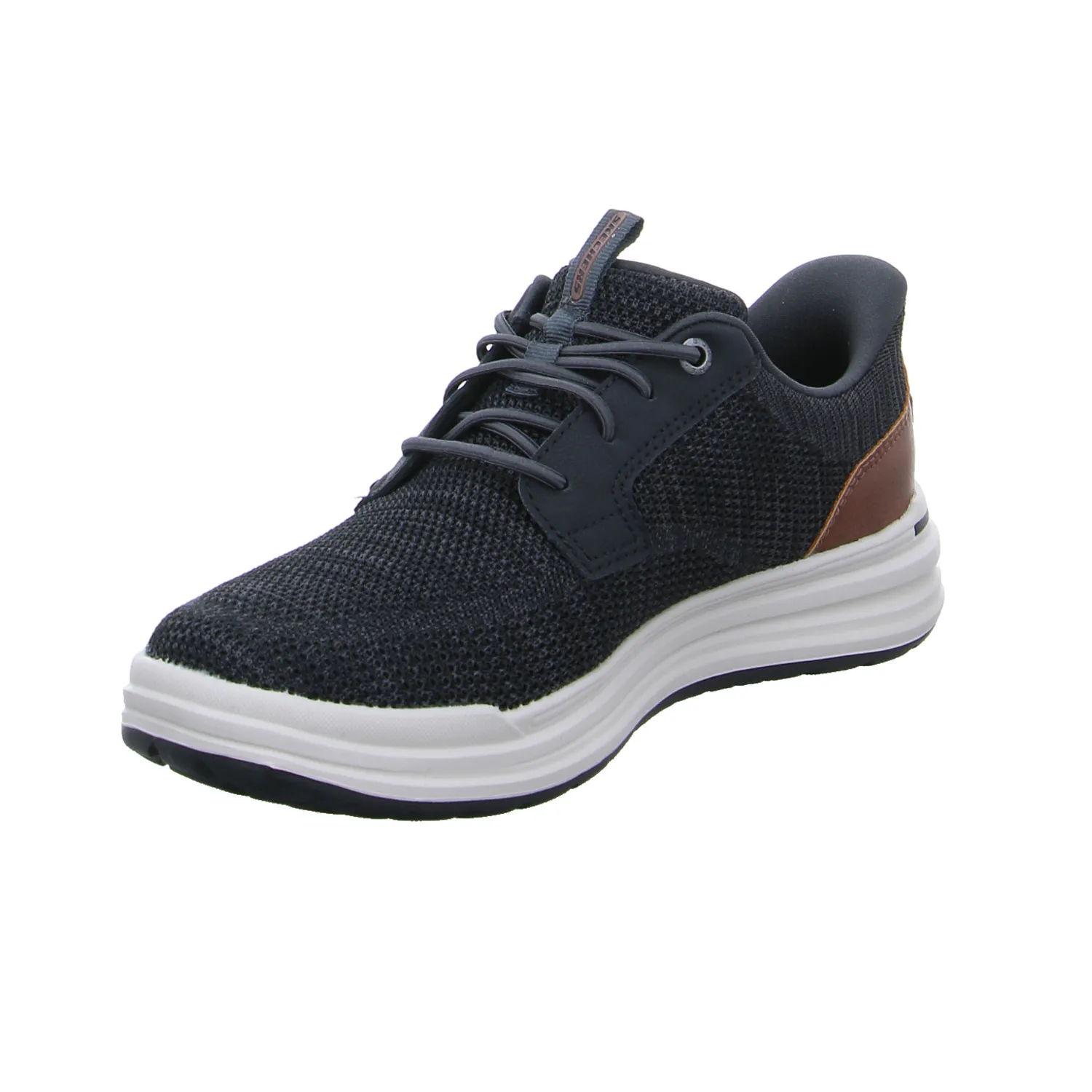 SKECHERS Halbschuhe Sneaker Stoff Schwarz Synthetik