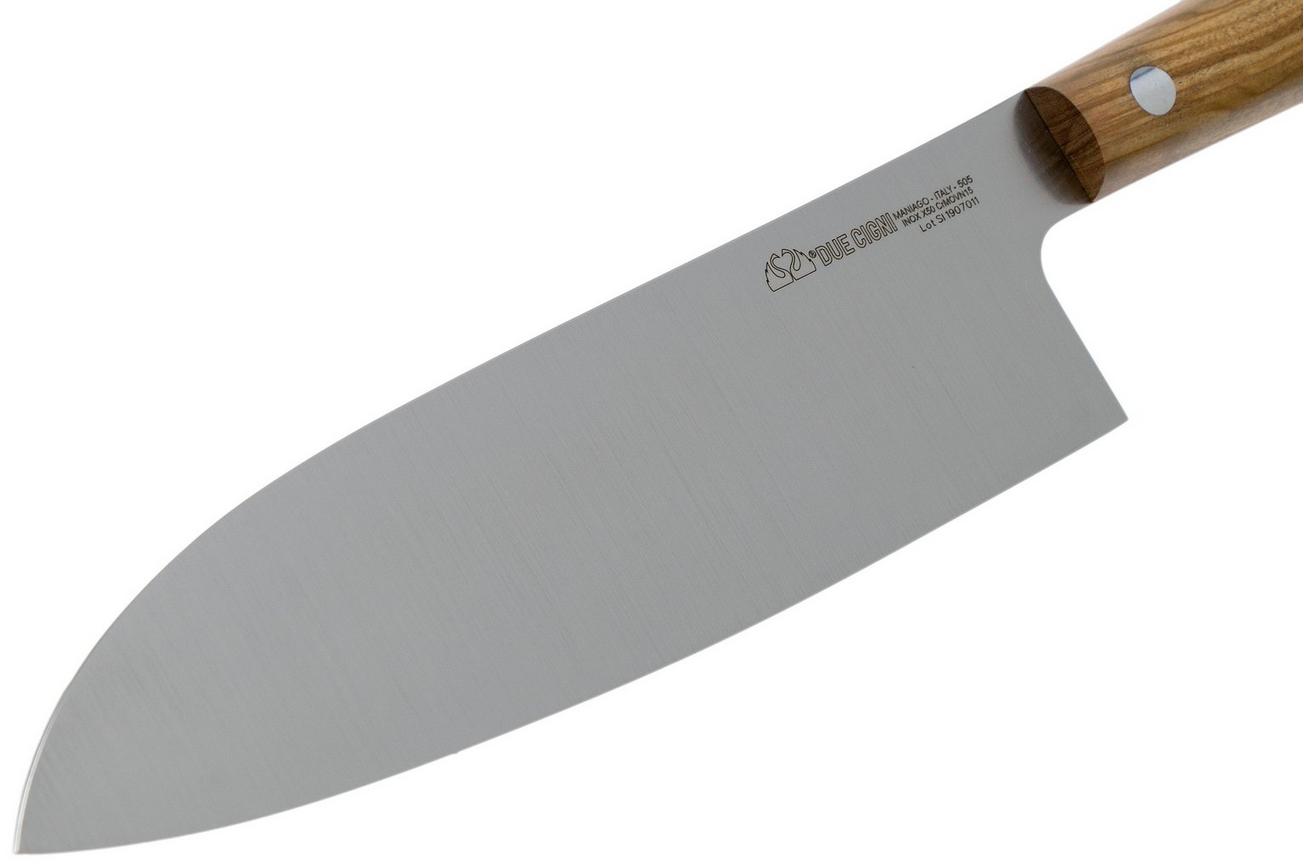 Due Cigni Hakucho santoku 16,5 cm, olijfhout