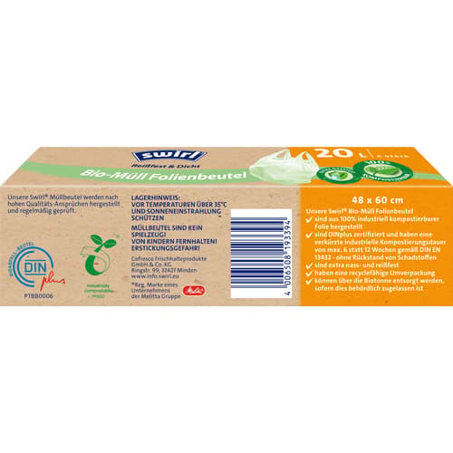 Swirl Bio-Müll Folienbeutel 20 L