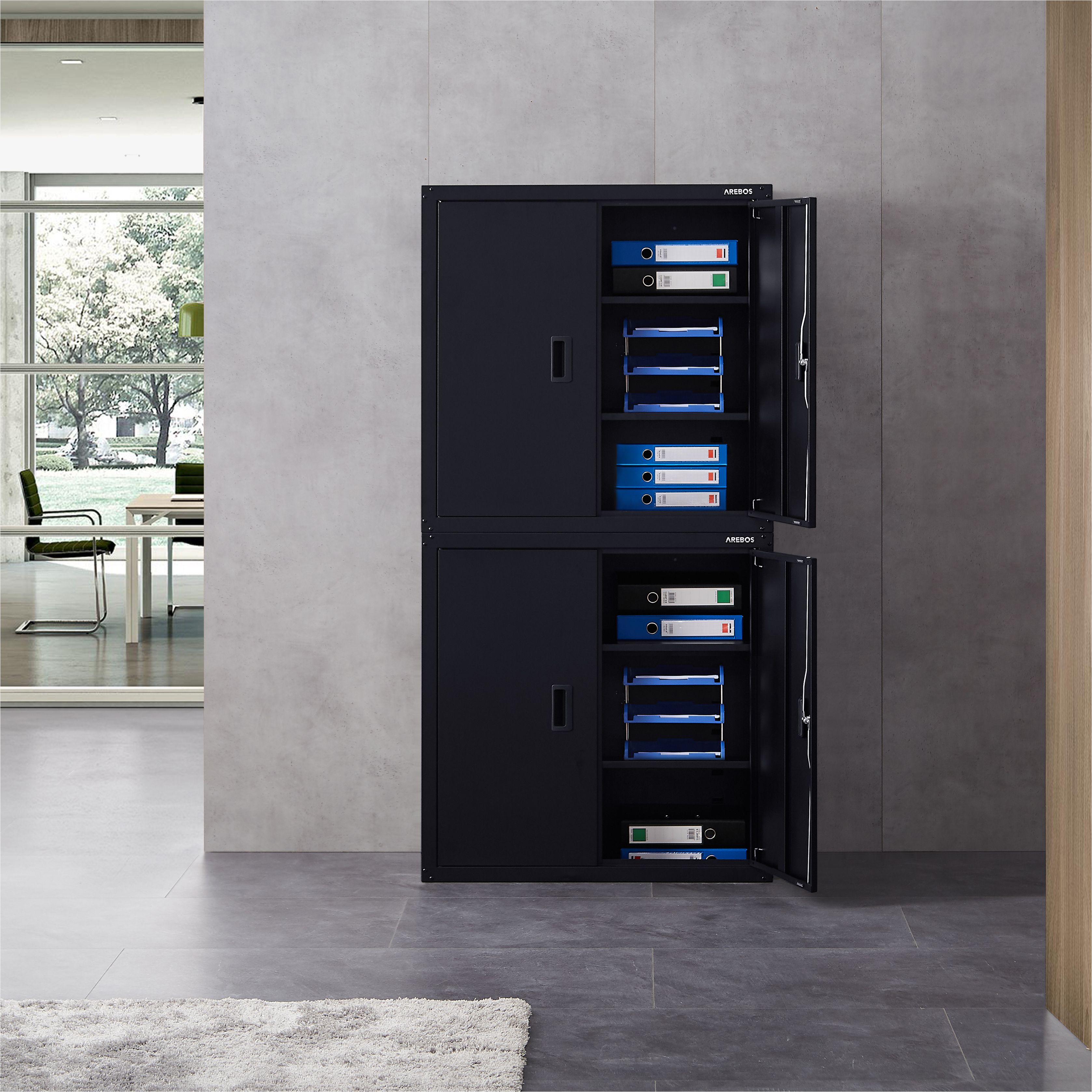Aktenschrank mit 4 Einlegeböden 180cm