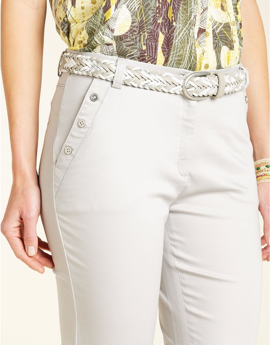 Pantacourt stretch gris