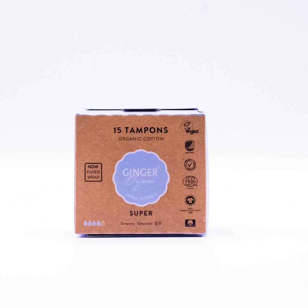 Ginger Organic Tampons Super15 stuks