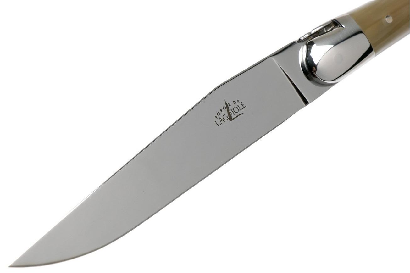 Forge de Laguiole, T62MINB, punthoorn steakmessenset