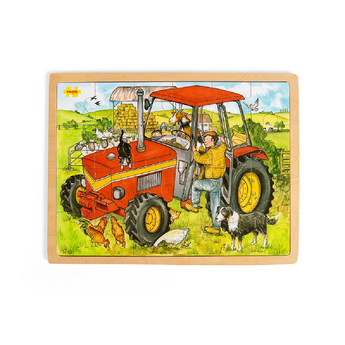 Puzzle Tracteur Bigjigs Toys 24 pcs