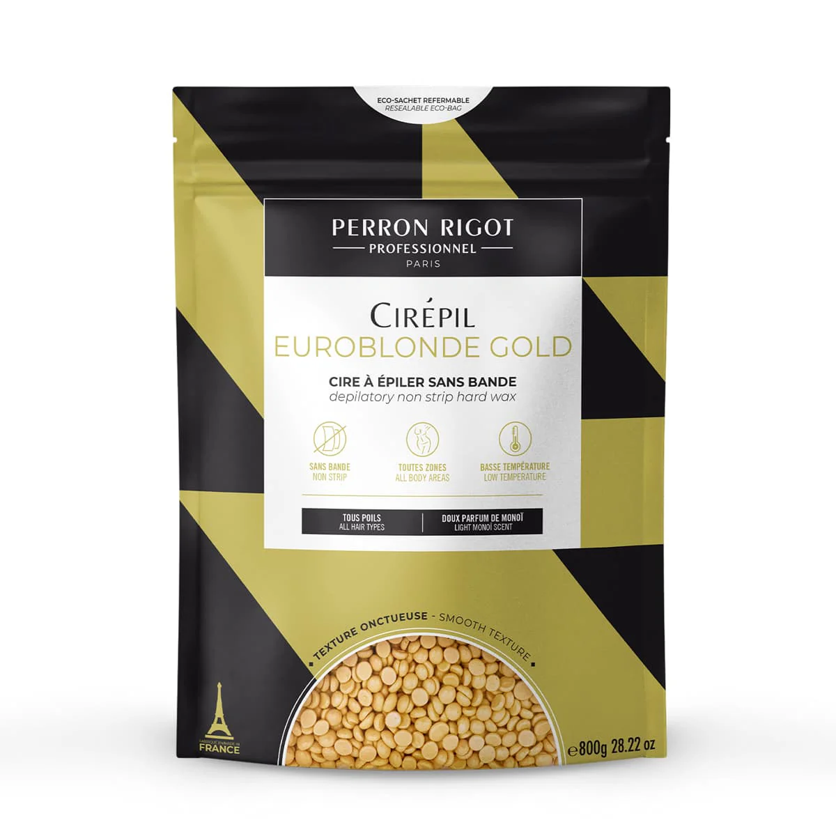 Cire pelable épilation texture mielleuse Euroblonde Gold Cirépil 800ml