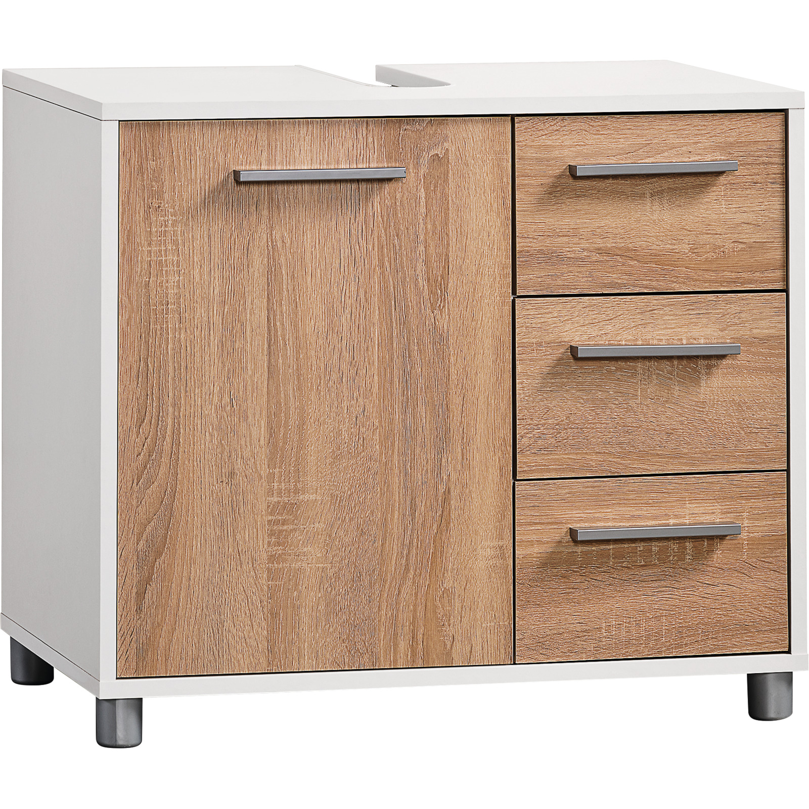 Lavaboy Betty 2 Dekor Eiche weiss 64 x 56 x 34 cm
