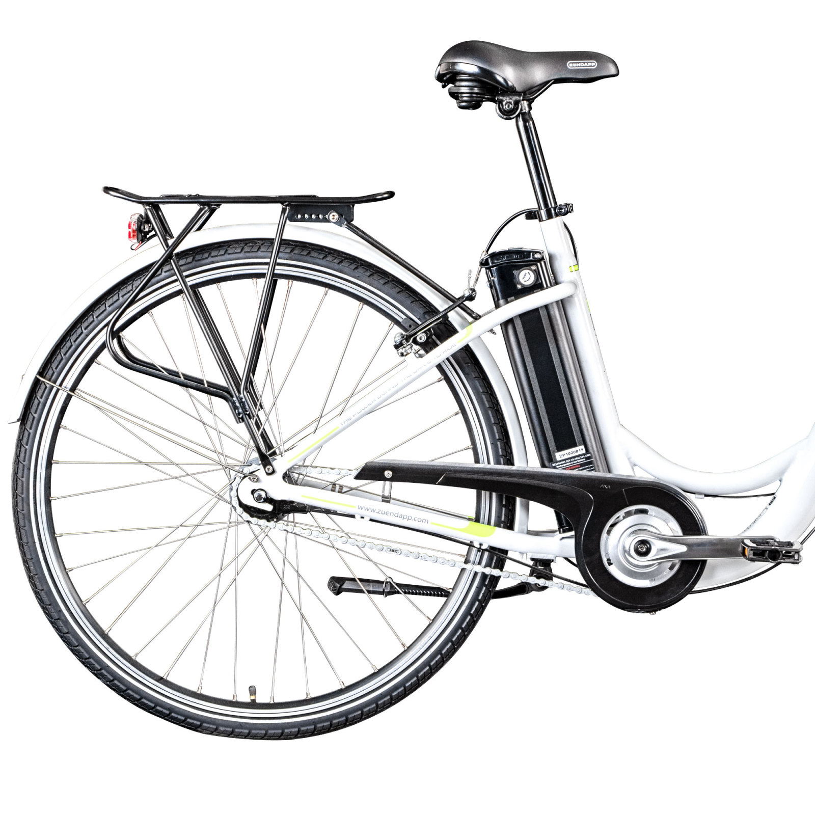 Zündapp Elektro Damenrad Z517 - weiß-gelb - 48 cm Rahmenhöhe