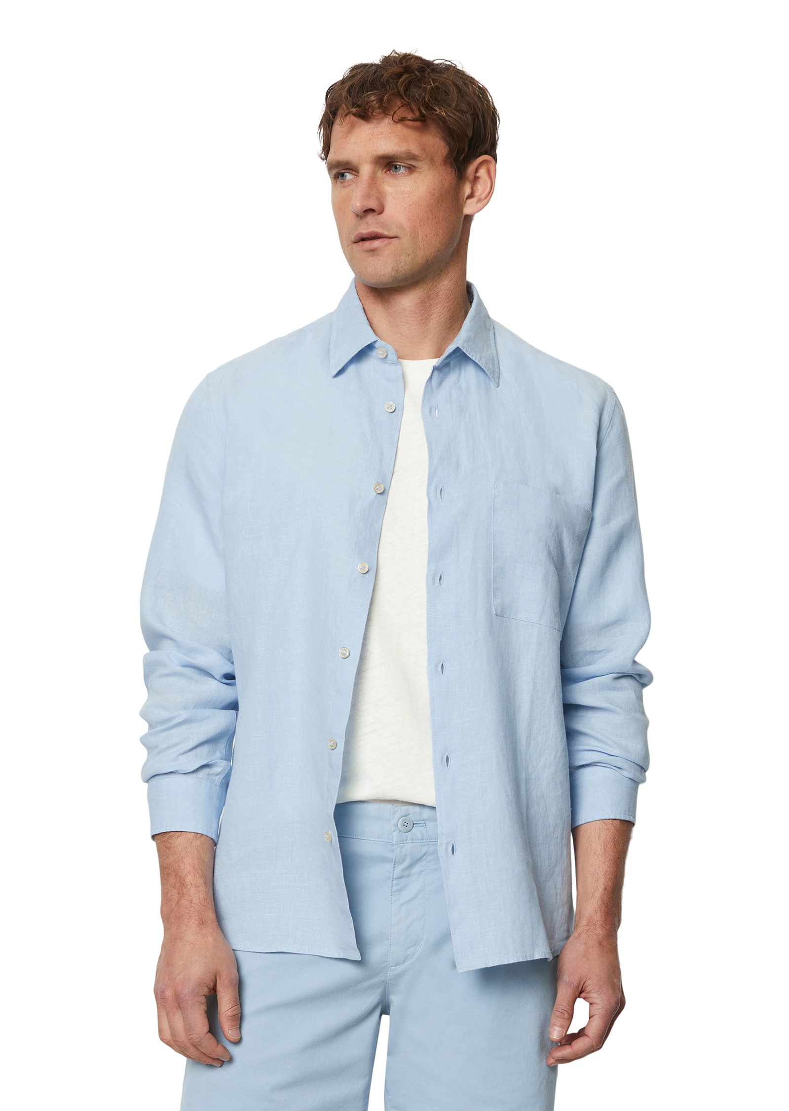 Marc O'Polo Leinenhemd , im klassisch cleanen Look