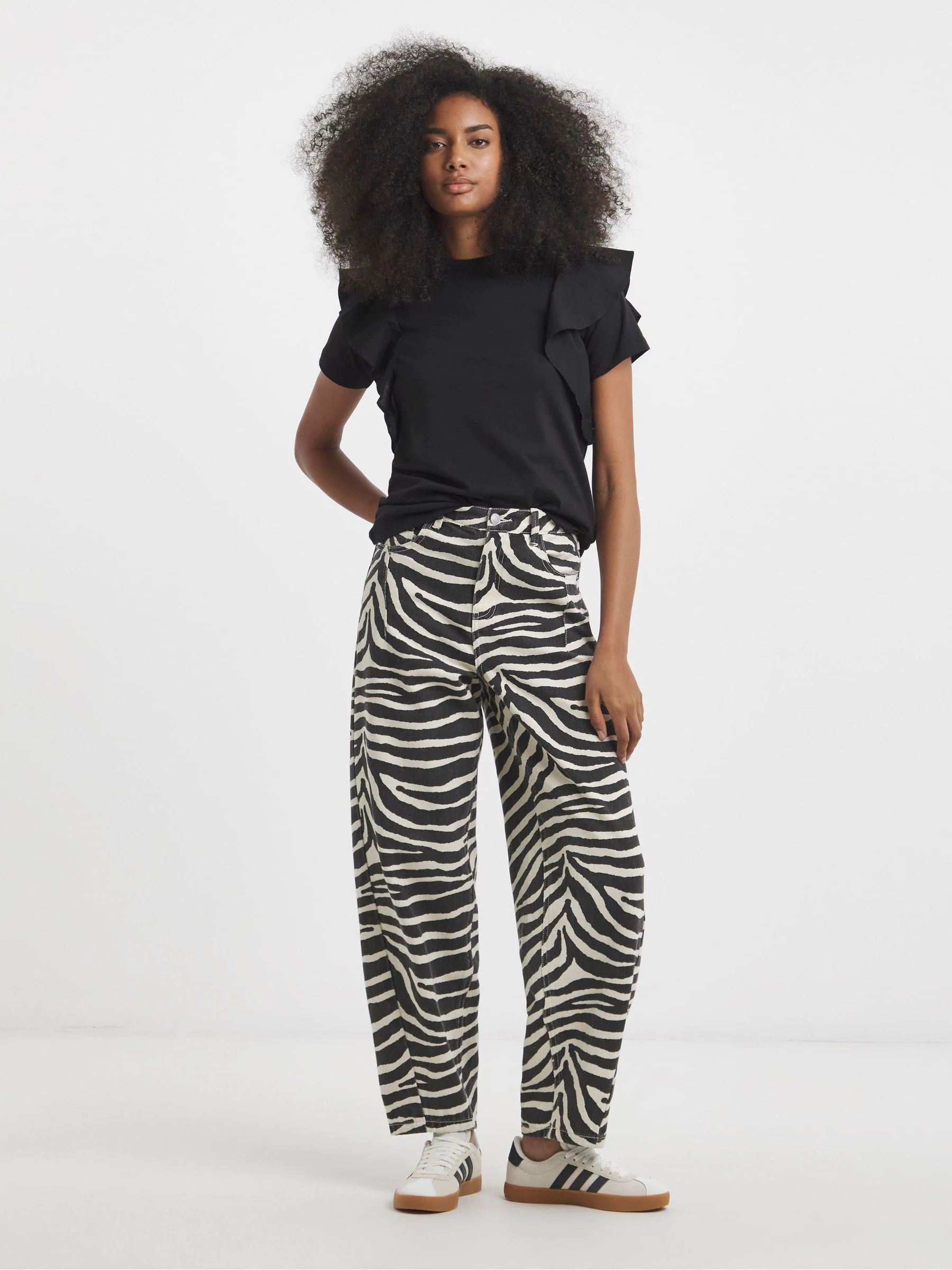 Simply Be 100% Cotton Denim Barrel Leg Jeans