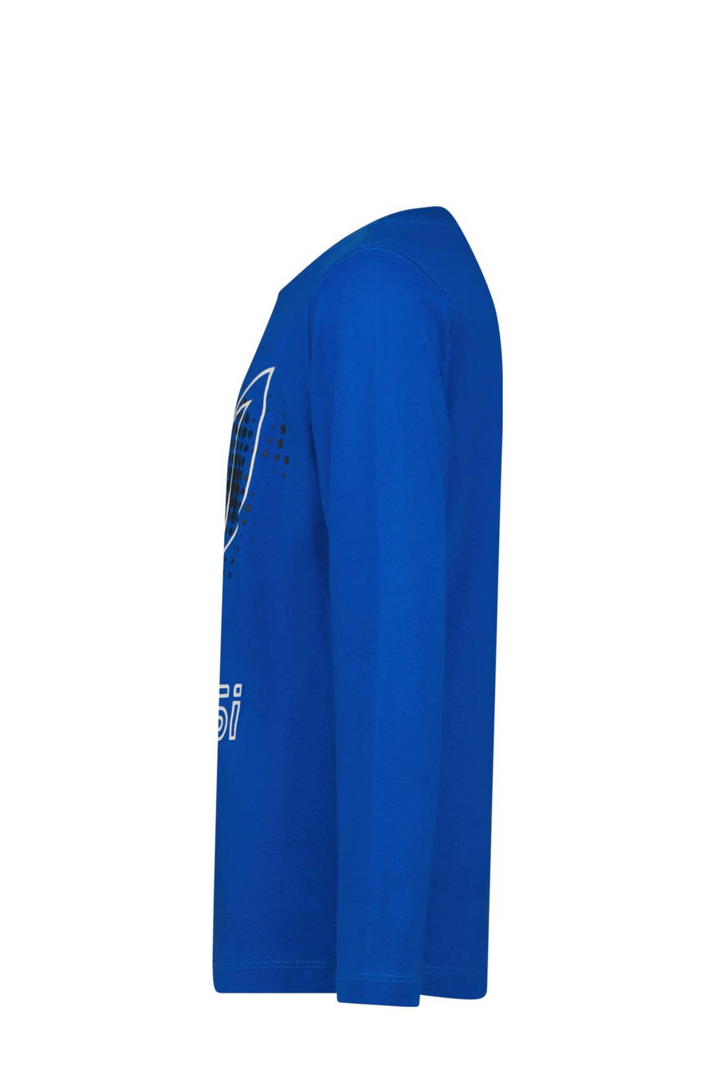 Messi longsleeve Logo met printopdruk hardblauw
