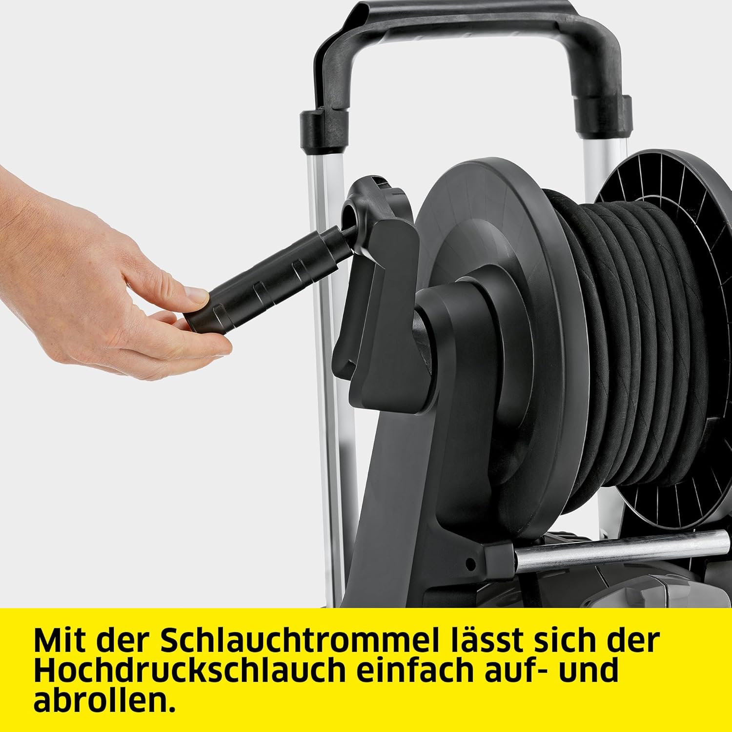 Kärcher Kaltwasser-Hochdruckreiniger HD 6/13 CX Plus, Arbeitsdruck: 130 bar, Fördermenge: 590 l/h, Gewicht: 28,3 kg, Schlauch: 10 m, HD-Pistole, Strahlrohr, Dreckfräser, Schlauchtrommel