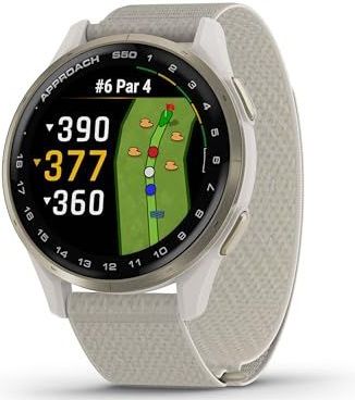 Garmin - Approach S50 - Golf GPS Smartwatch - Crèmekleurig - AMOLED-display