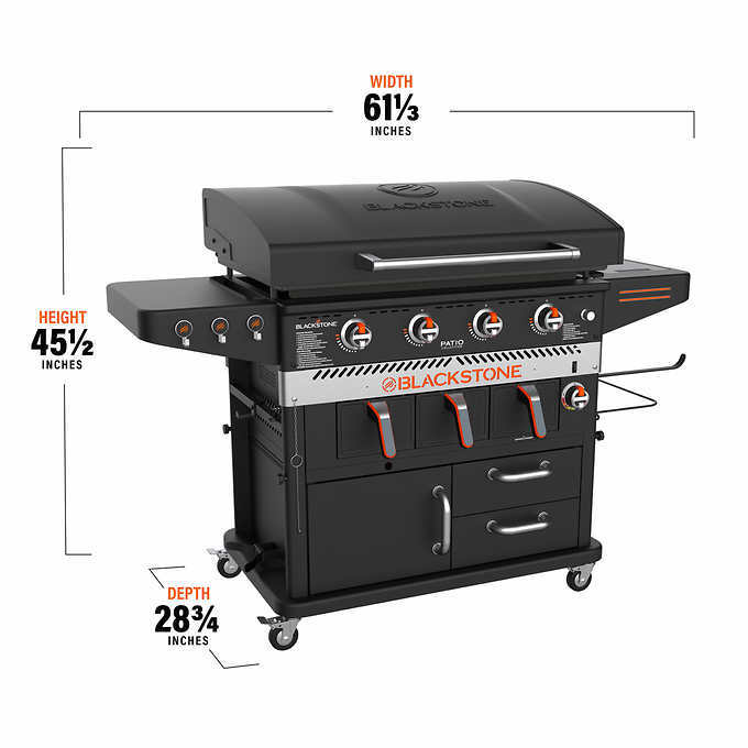 Blackstone Patio 36 Cabinet Griddle w/Air Fryer and Deluxe Tool Kit