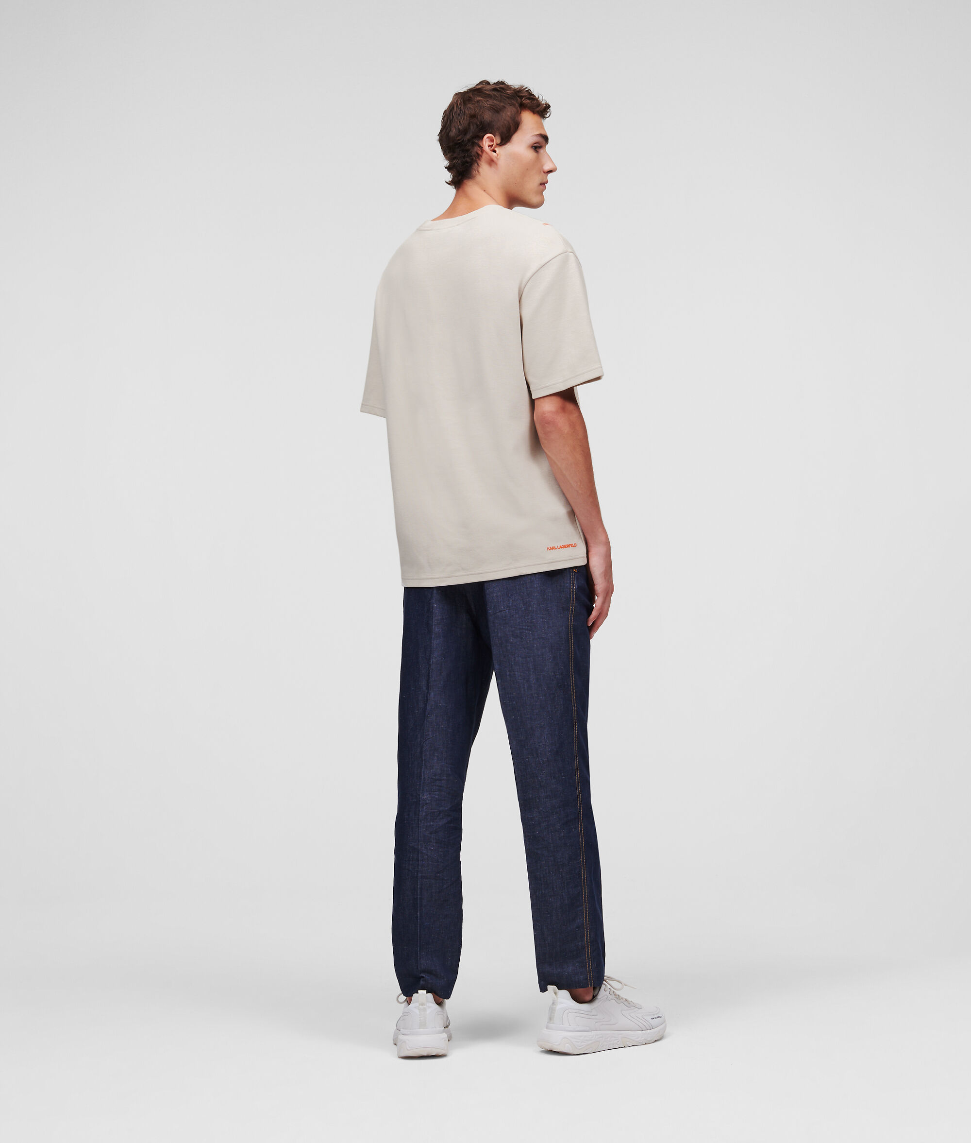 T-SHIRT PIQUÉ À LOGO KARL