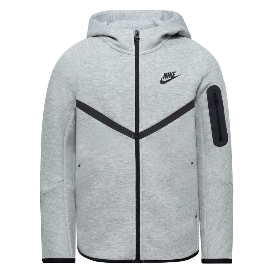 Nike Sweat à Capuche NSW Tech Fleece FZ 24 - Gris/Noir Enfant