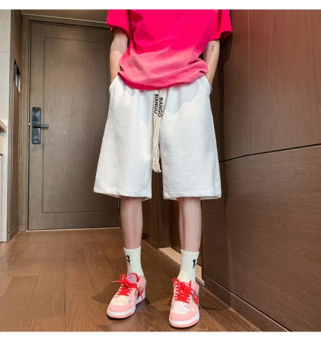 farrahces - Sweatshorts met trekkoord en letters