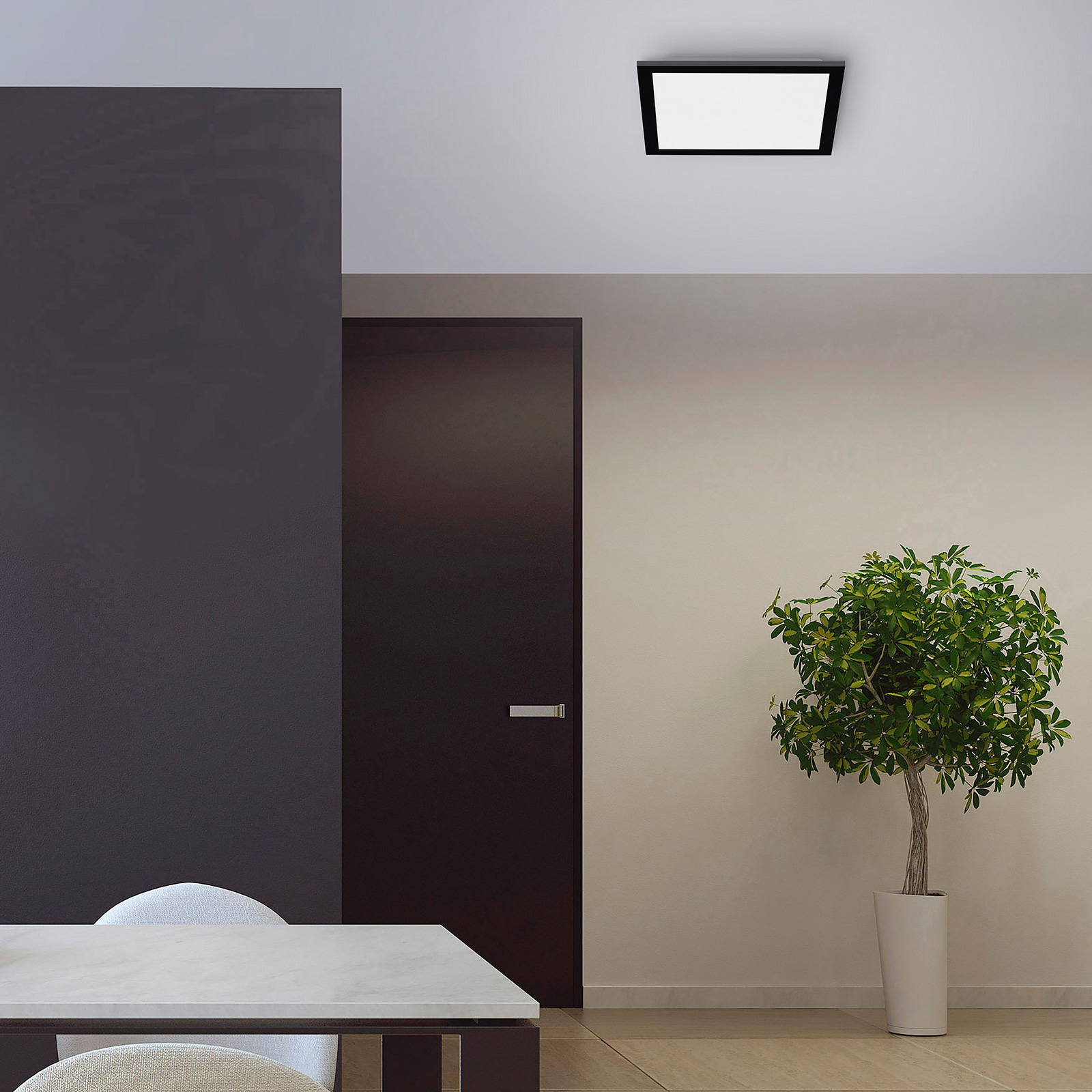LED-Deckenleuchte - schwarz - dimmbar