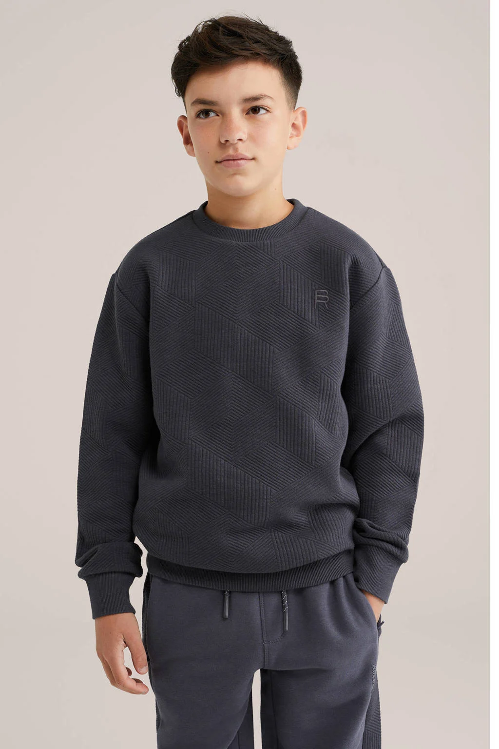 WE Fashion Blue Ridge sweater antraciet