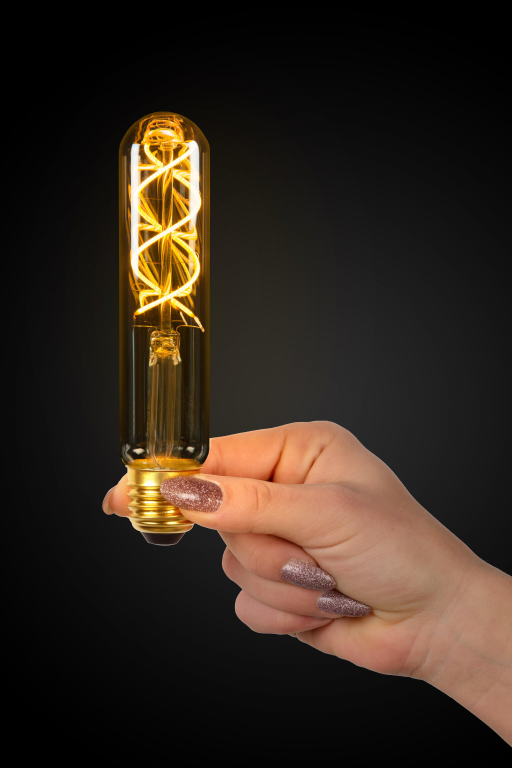 Lucide T32 LED lichtbron E27 Ø3,2 H14 5W 2200K amber dimbaar