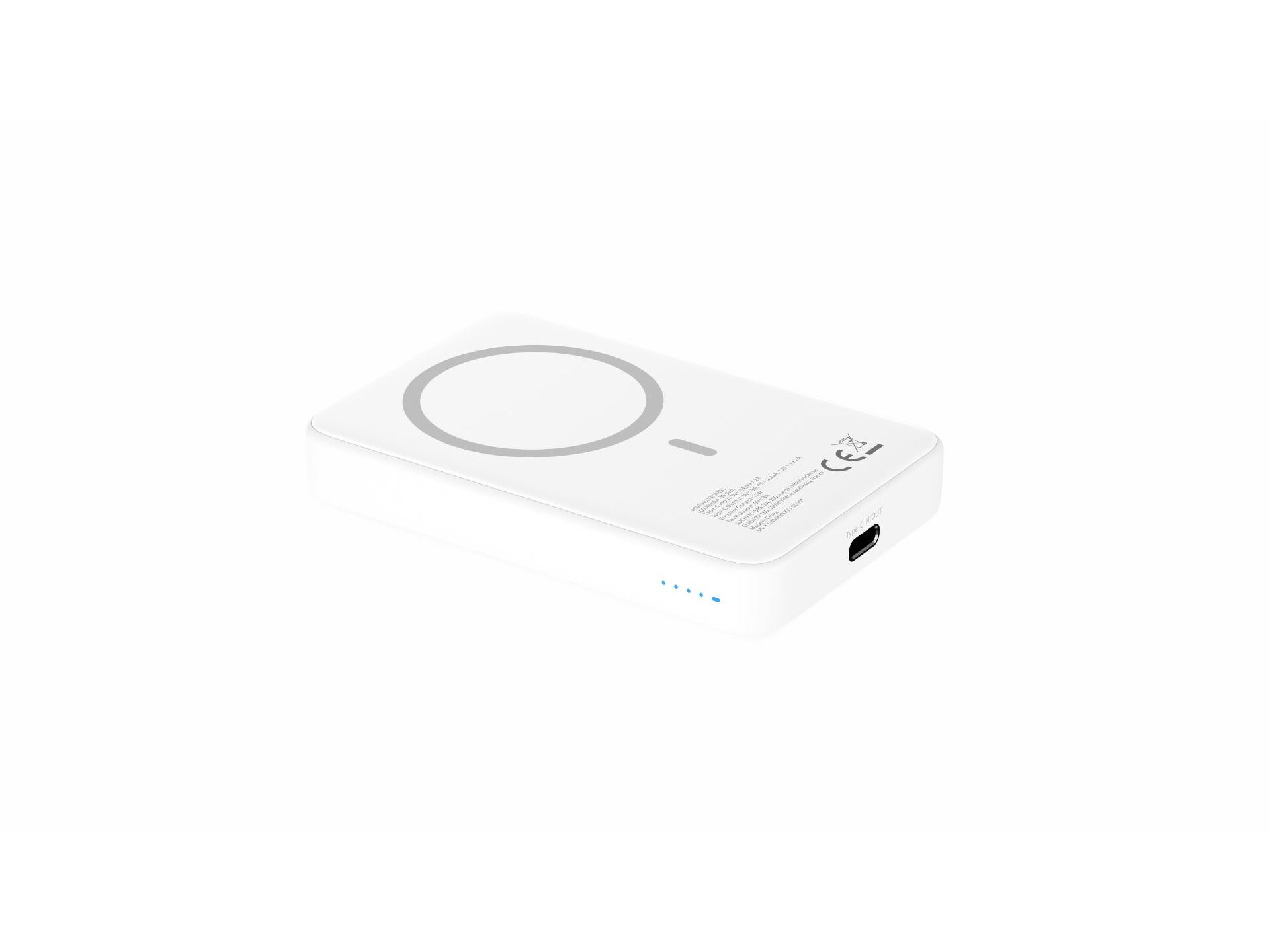 POWERBANK MAGNÉTICO QILIVE 600166213 BRANCO 10000 MAH 15W