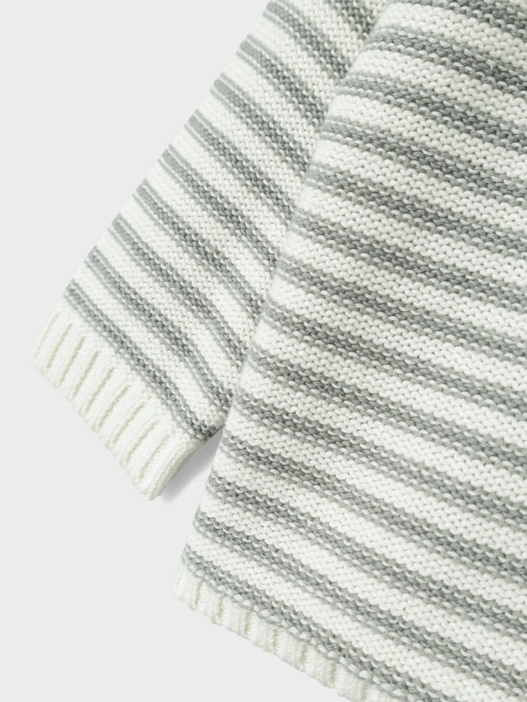 LIL' ATELIER baby gestreepte trui NBMKADIN offwhite/grijs