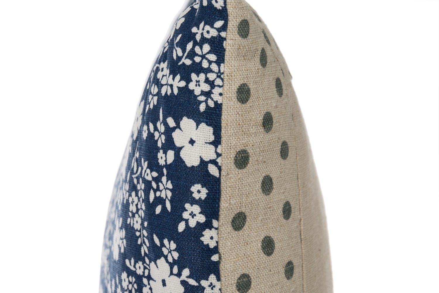 Kissen HOME SWEET HOME - beige - mit Punkten - 40x40 cm
