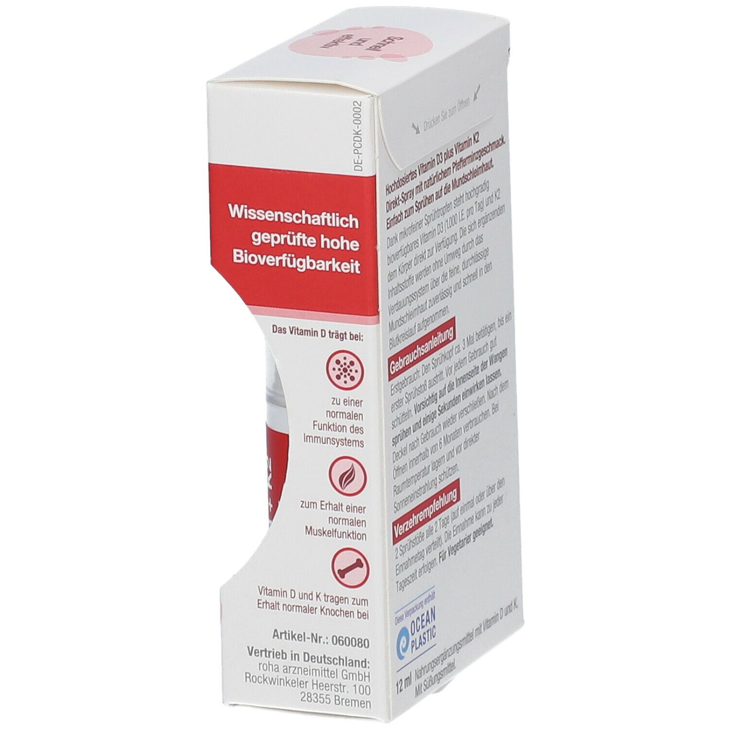 BetterYou® DLUX 2000 IE Vitamin D3+K2 Direkt-Spray