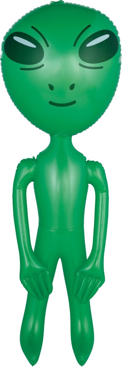 Alien Opblaas Groen 90cm