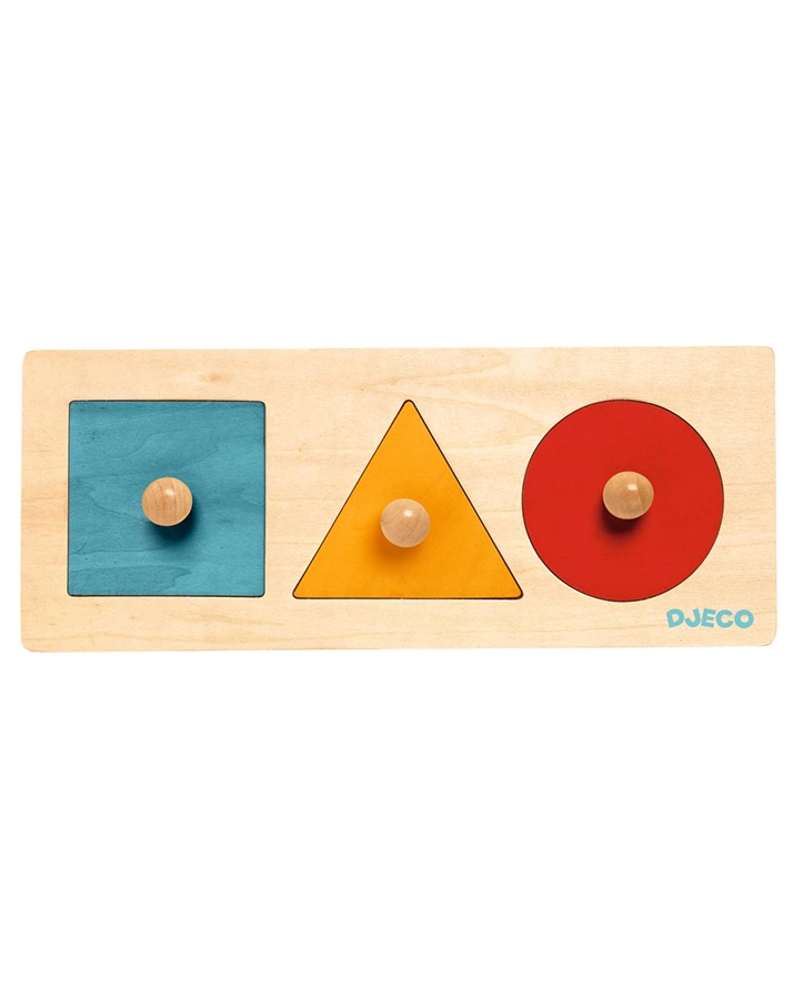 Steckpuzzle ZOO TIERE 3-teilig in bunt