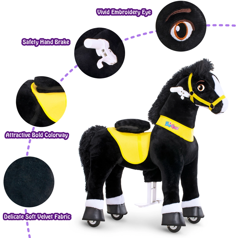 PonyCycle® Black Horse - groß