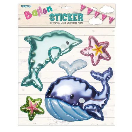 Trötsch Ballon-Sticker Ozean