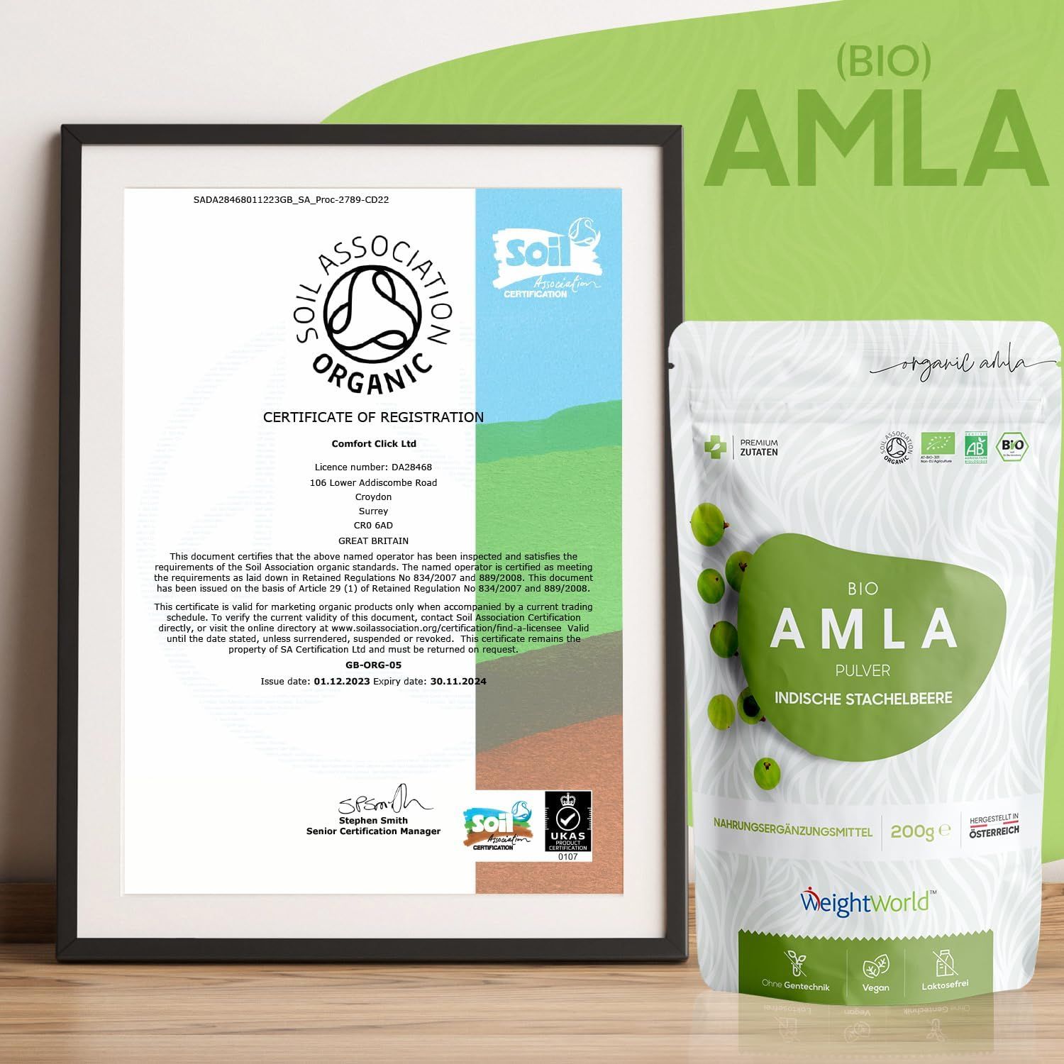 WeightWorld Bio Amla Beeren Pulver