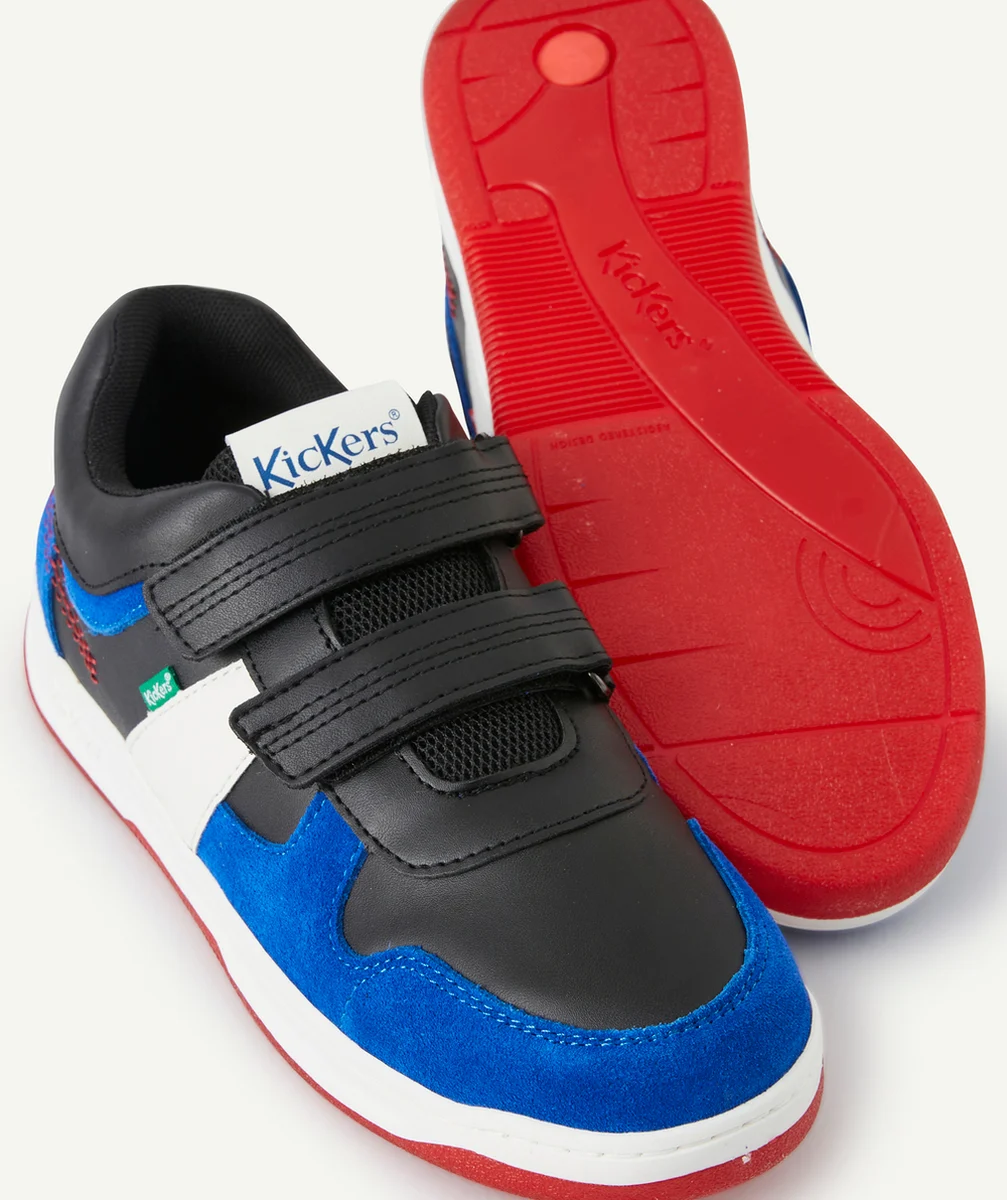 KICKERSBASKETS KALIDO GARÇON BLEU NOIR ROUGE